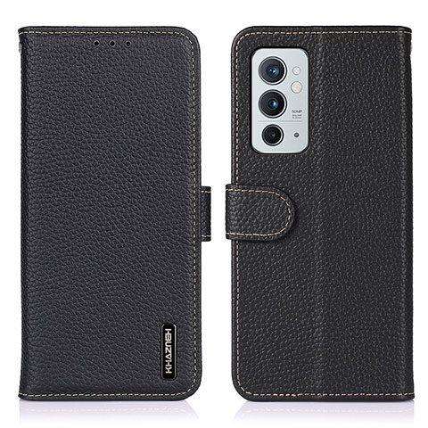 Coque Portefeuille Livre Cuir Etui Clapet B01H pour OnePlus 9RT 5G Noir