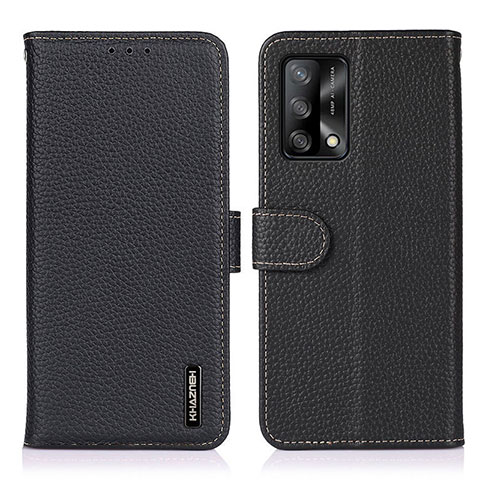 Coque Portefeuille Livre Cuir Etui Clapet B01H pour Oppo A74 4G Noir