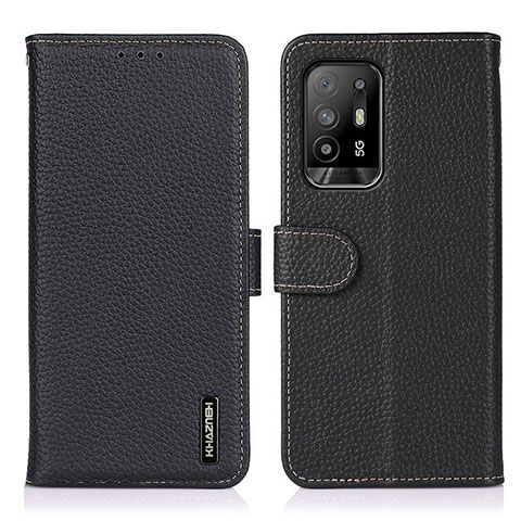 Coque Portefeuille Livre Cuir Etui Clapet B01H pour Oppo A94 5G Noir