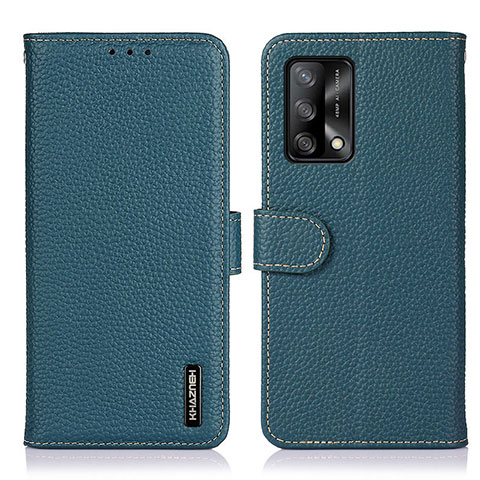 Coque Portefeuille Livre Cuir Etui Clapet B01H pour Oppo F19s Vert