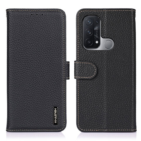 Coque Portefeuille Livre Cuir Etui Clapet B01H pour Oppo Reno5 A Noir