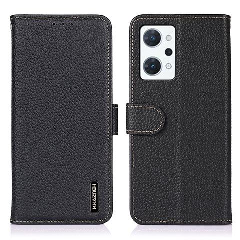 Coque Portefeuille Livre Cuir Etui Clapet B01H pour Oppo Reno7 A Noir