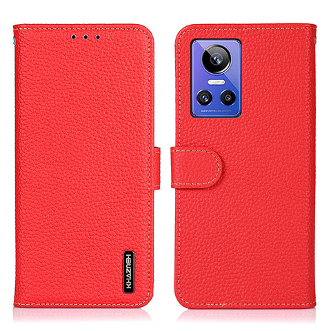 Coque Portefeuille Livre Cuir Etui Clapet B01H pour Realme GT Neo3 5G Rouge