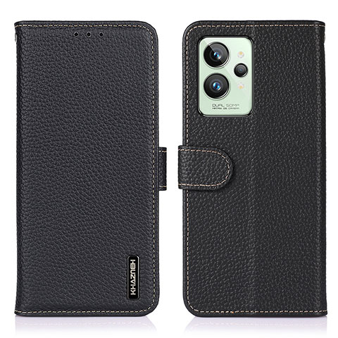 Coque Portefeuille Livre Cuir Etui Clapet B01H pour Realme GT2 Pro 5G Noir