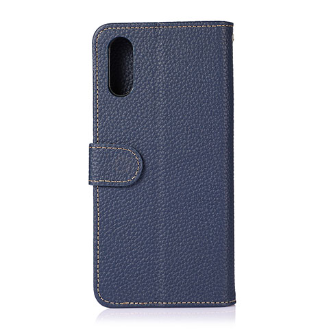 Coque Portefeuille Livre Cuir Etui Clapet B01H pour Samsung Galaxy A02 Bleu