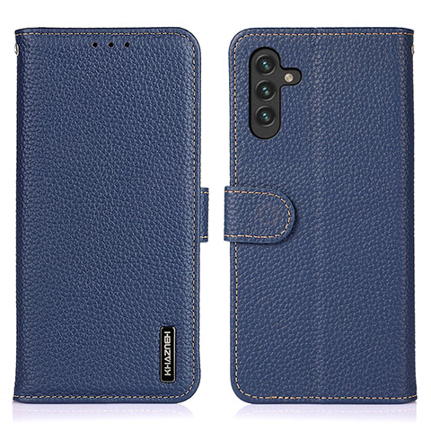 Coque Portefeuille Livre Cuir Etui Clapet B01H pour Samsung Galaxy A04s Bleu