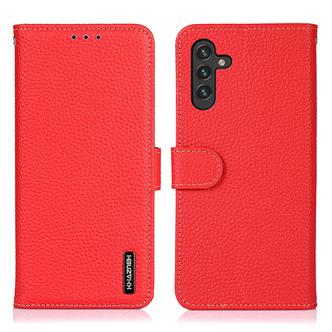 Coque Portefeuille Livre Cuir Etui Clapet B01H pour Samsung Galaxy A04s Rouge