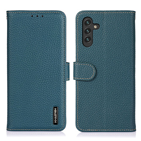 Coque Portefeuille Livre Cuir Etui Clapet B01H pour Samsung Galaxy A04s Vert