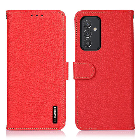 Coque Portefeuille Livre Cuir Etui Clapet B01H pour Samsung Galaxy A15 4G Rouge