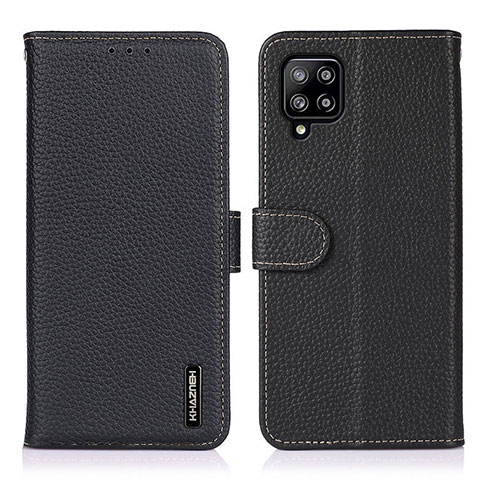 Coque Portefeuille Livre Cuir Etui Clapet B01H pour Samsung Galaxy A22 4G Noir