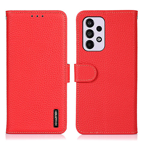 Coque Portefeuille Livre Cuir Etui Clapet B01H pour Samsung Galaxy A33 5G Rouge