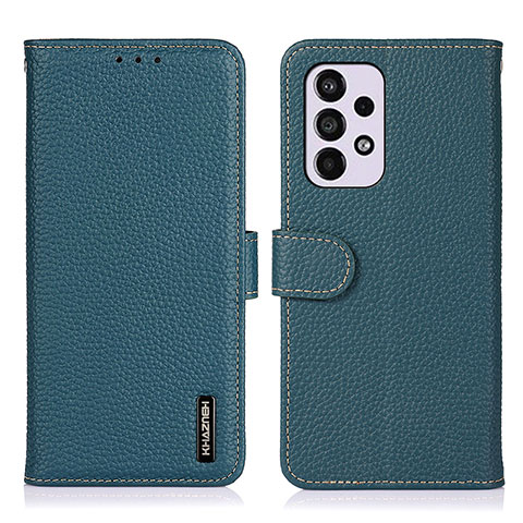 Coque Portefeuille Livre Cuir Etui Clapet B01H pour Samsung Galaxy A33 5G Vert