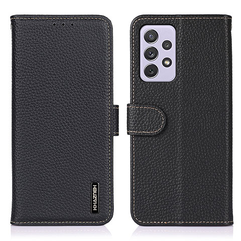 Coque Portefeuille Livre Cuir Etui Clapet B01H pour Samsung Galaxy A73 5G Noir