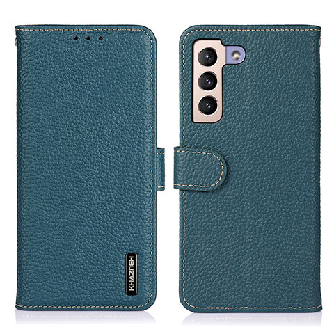 Coque Portefeuille Livre Cuir Etui Clapet B01H pour Samsung Galaxy S21 FE 5G Vert