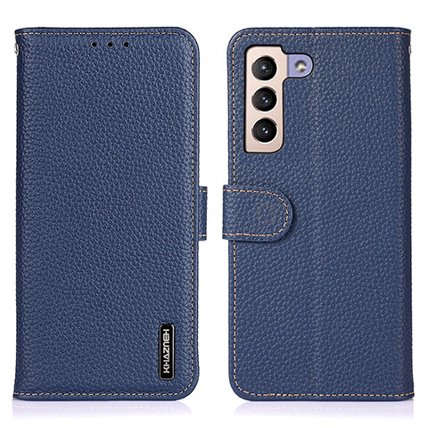 Coque Portefeuille Livre Cuir Etui Clapet B01H pour Samsung Galaxy S23 Plus 5G Bleu