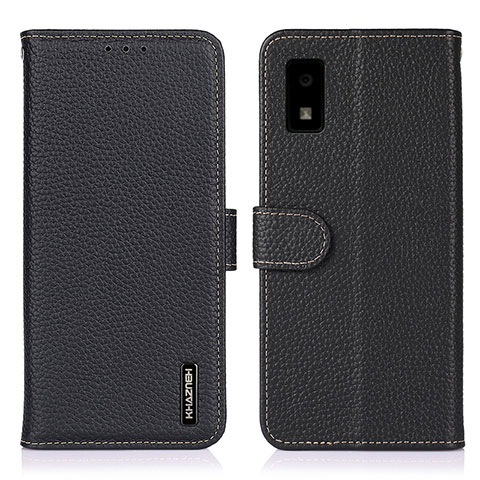 Coque Portefeuille Livre Cuir Etui Clapet B01H pour Sharp Aquos wish Noir