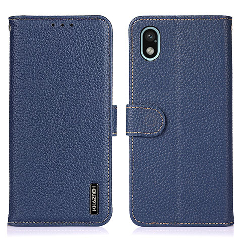 Coque Portefeuille Livre Cuir Etui Clapet B01H pour Sony Xperia Ace III SO-53C Bleu