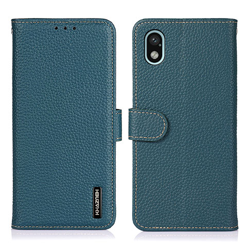 Coque Portefeuille Livre Cuir Etui Clapet B01H pour Sony Xperia Ace III Vert