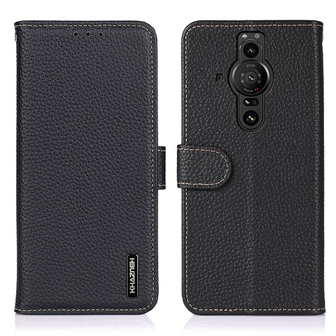 Coque Portefeuille Livre Cuir Etui Clapet B01H pour Sony Xperia PRO-I Noir