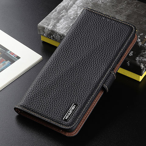 Coque Portefeuille Livre Cuir Etui Clapet B01H pour Vivo Y12s (2021) Noir