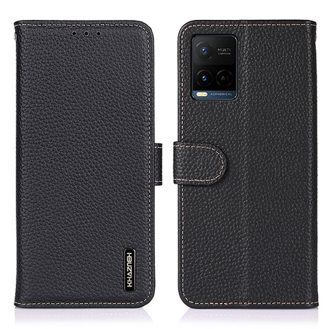 Coque Portefeuille Livre Cuir Etui Clapet B01H pour Vivo Y21G Noir