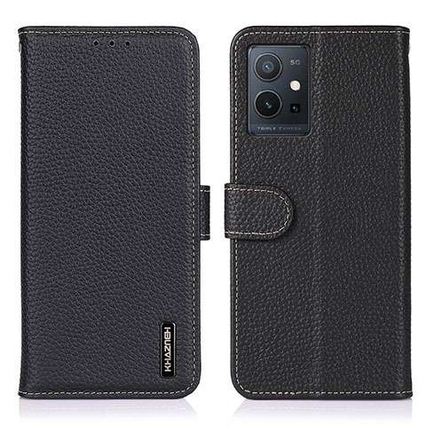 Coque Portefeuille Livre Cuir Etui Clapet B01H pour Vivo Y33e 5G Noir