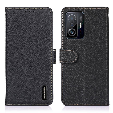 Coque Portefeuille Livre Cuir Etui Clapet B01H pour Xiaomi Mi 11T Pro 5G Noir