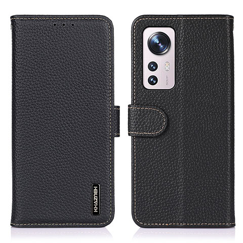 Coque Portefeuille Livre Cuir Etui Clapet B01H pour Xiaomi Mi 12 5G Noir