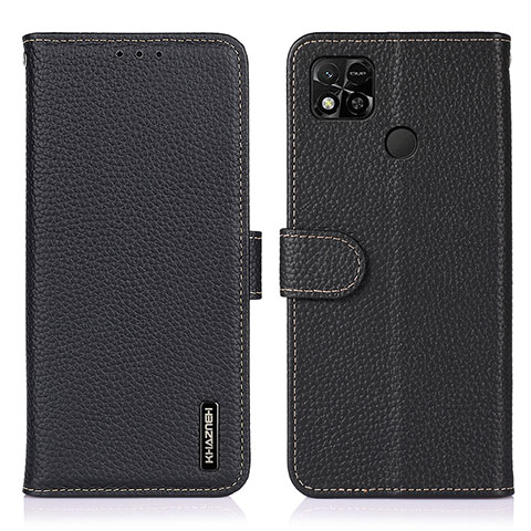 Coque Portefeuille Livre Cuir Etui Clapet B01H pour Xiaomi POCO C3 Noir