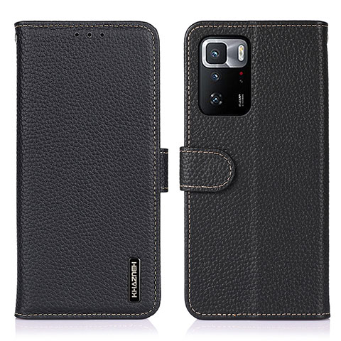 Coque Portefeuille Livre Cuir Etui Clapet B01H pour Xiaomi Poco X3 GT 5G Noir