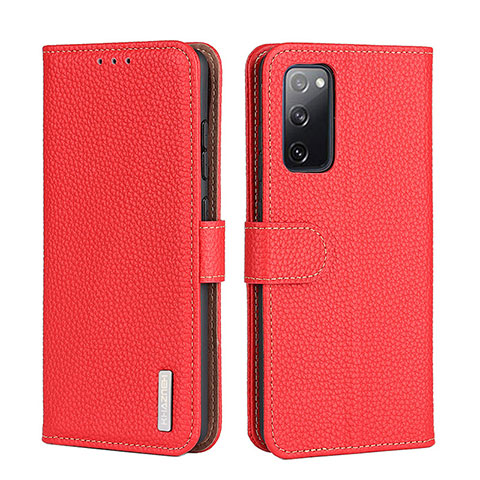 Coque Portefeuille Livre Cuir Etui Clapet B01H pour Xiaomi Redmi K30S 5G Rouge