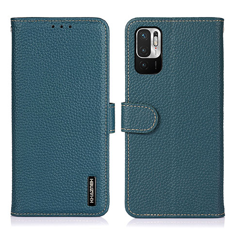 Coque Portefeuille Livre Cuir Etui Clapet B01H pour Xiaomi Redmi Note 10 JE 5G Vert