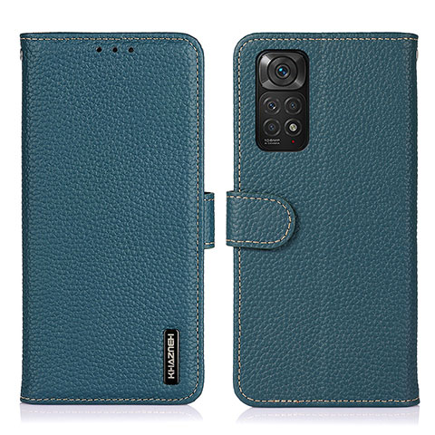 Coque Portefeuille Livre Cuir Etui Clapet B01H pour Xiaomi Redmi Note 11 4G (2022) Vert