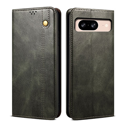 Coque Portefeuille Livre Cuir Etui Clapet B01S pour Google Pixel 8 5G Vert