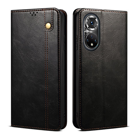 Coque Portefeuille Livre Cuir Etui Clapet B01S pour Huawei Honor 50 Pro 5G Noir