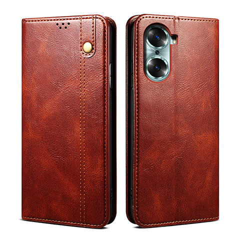 Coque Portefeuille Livre Cuir Etui Clapet B01S pour Huawei Honor 60 Pro 5G Marron