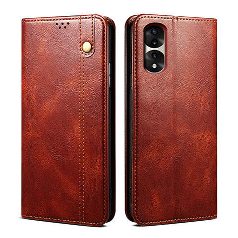 Coque Portefeuille Livre Cuir Etui Clapet B01S pour Huawei Honor 70 Pro 5G Marron