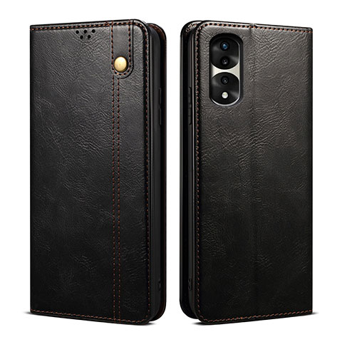 Coque Portefeuille Livre Cuir Etui Clapet B01S pour Huawei Honor 70 Pro 5G Noir