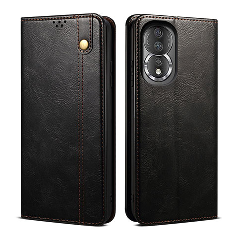 Coque Portefeuille Livre Cuir Etui Clapet B01S pour Huawei Honor 80 5G Noir