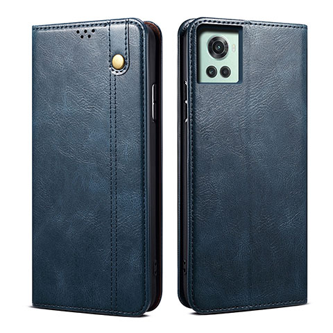 Coque Portefeuille Livre Cuir Etui Clapet B01S pour OnePlus 10R 5G Bleu