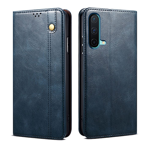 Coque Portefeuille Livre Cuir Etui Clapet B01S pour OnePlus Nord CE 5G Bleu