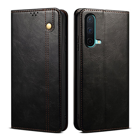 Coque Portefeuille Livre Cuir Etui Clapet B01S pour OnePlus Nord CE 5G Noir