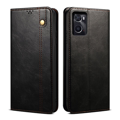 Coque Portefeuille Livre Cuir Etui Clapet B01S pour Oppo A36 Noir