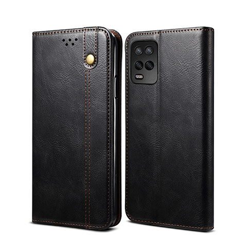 Coque Portefeuille Livre Cuir Etui Clapet B01S pour Realme 8s 5G Noir