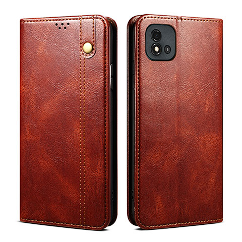 Coque Portefeuille Livre Cuir Etui Clapet B01S pour Realme C20 Marron