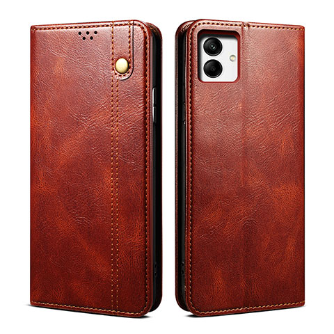 Coque Portefeuille Livre Cuir Etui Clapet B01S pour Samsung Galaxy M04 Marron