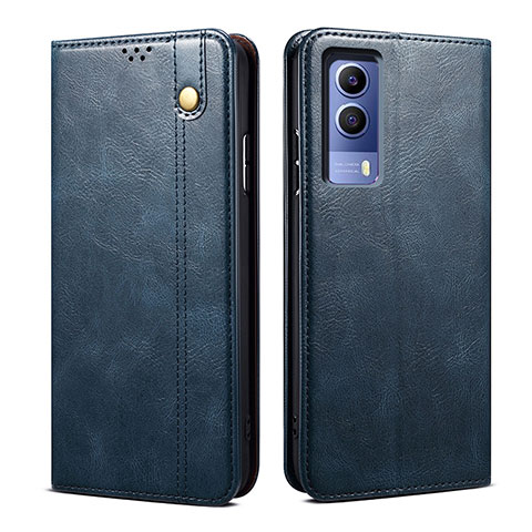 Coque Portefeuille Livre Cuir Etui Clapet B01S pour Vivo T1x 5G Bleu