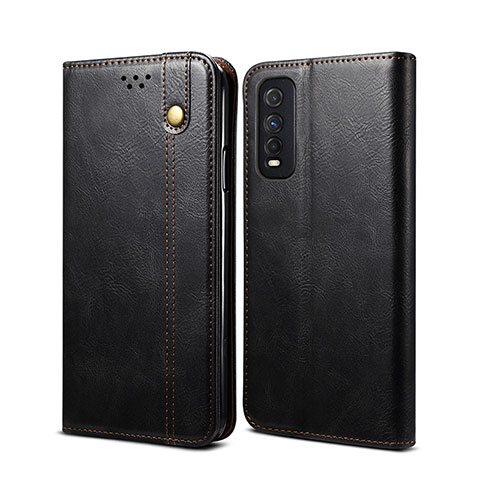 Coque Portefeuille Livre Cuir Etui Clapet B01S pour Vivo Y50t Noir