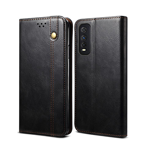 Coque Portefeuille Livre Cuir Etui Clapet B01S pour Vivo Y51s 5G Noir