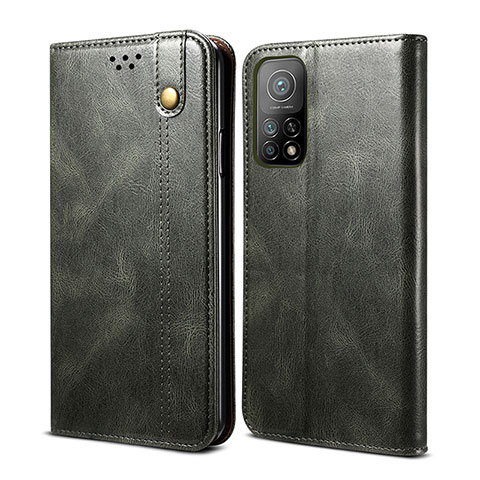 Coque Portefeuille Livre Cuir Etui Clapet B01S pour Xiaomi Mi 10T 5G Vert